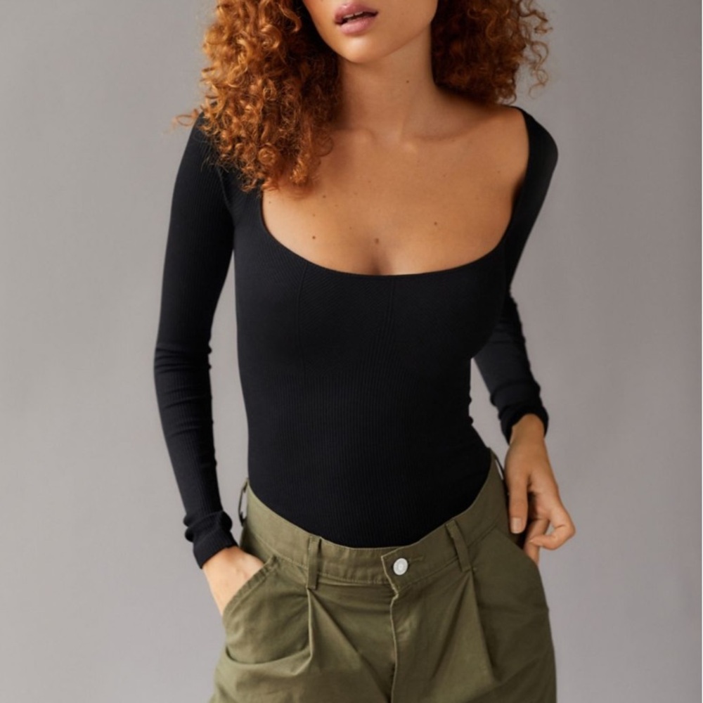 Urban Outfitters Out From Under Marianne Seamless Long Sleeve Bodysuit